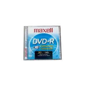 Maxell DVD-R Camcorder 30 Minutes 1.4 GB 3 Pack New Old Stock